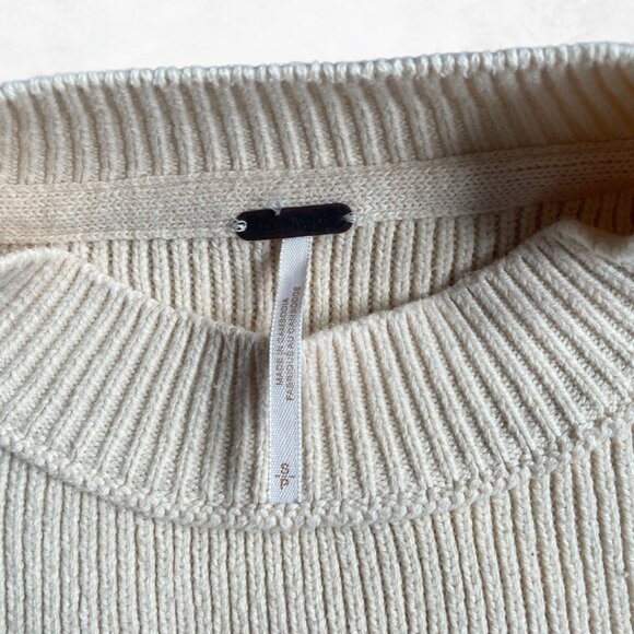 Free People Cream Oversized Sweater - Picture 6 of 7